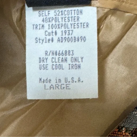 Vintage Teddy Bear Tapestry Vest Toddler Collectible button front Large - Picture 4 of 7